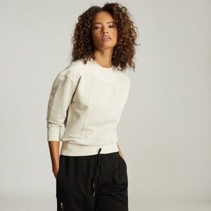 REISS Anais Cotton-Blend Sweatshirt XS Lounge Casual Yoga Crewneck